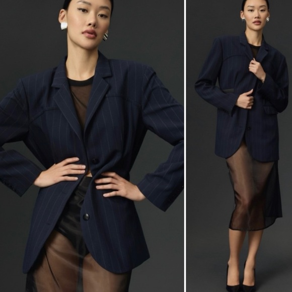 Maeve Jackets & Blazers - MAEVE 🖲️ Anthropologie Avery Oversized Belted Blazer - Size